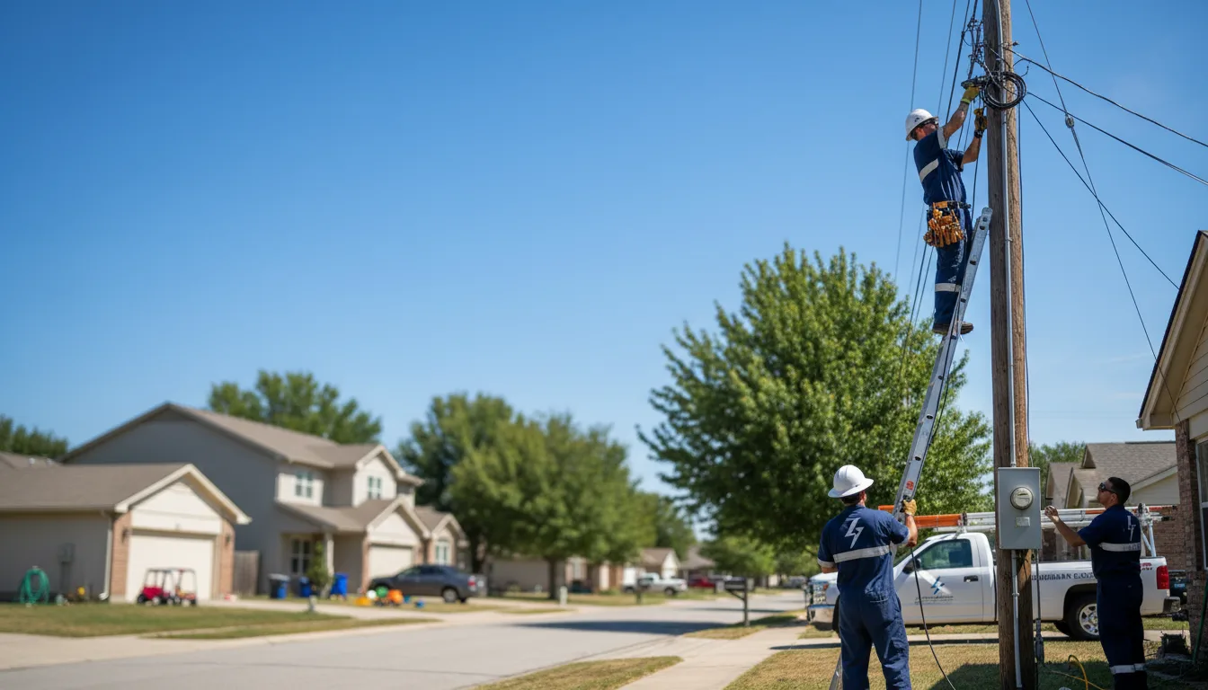 Residential electrician providing installation services in New London, IA